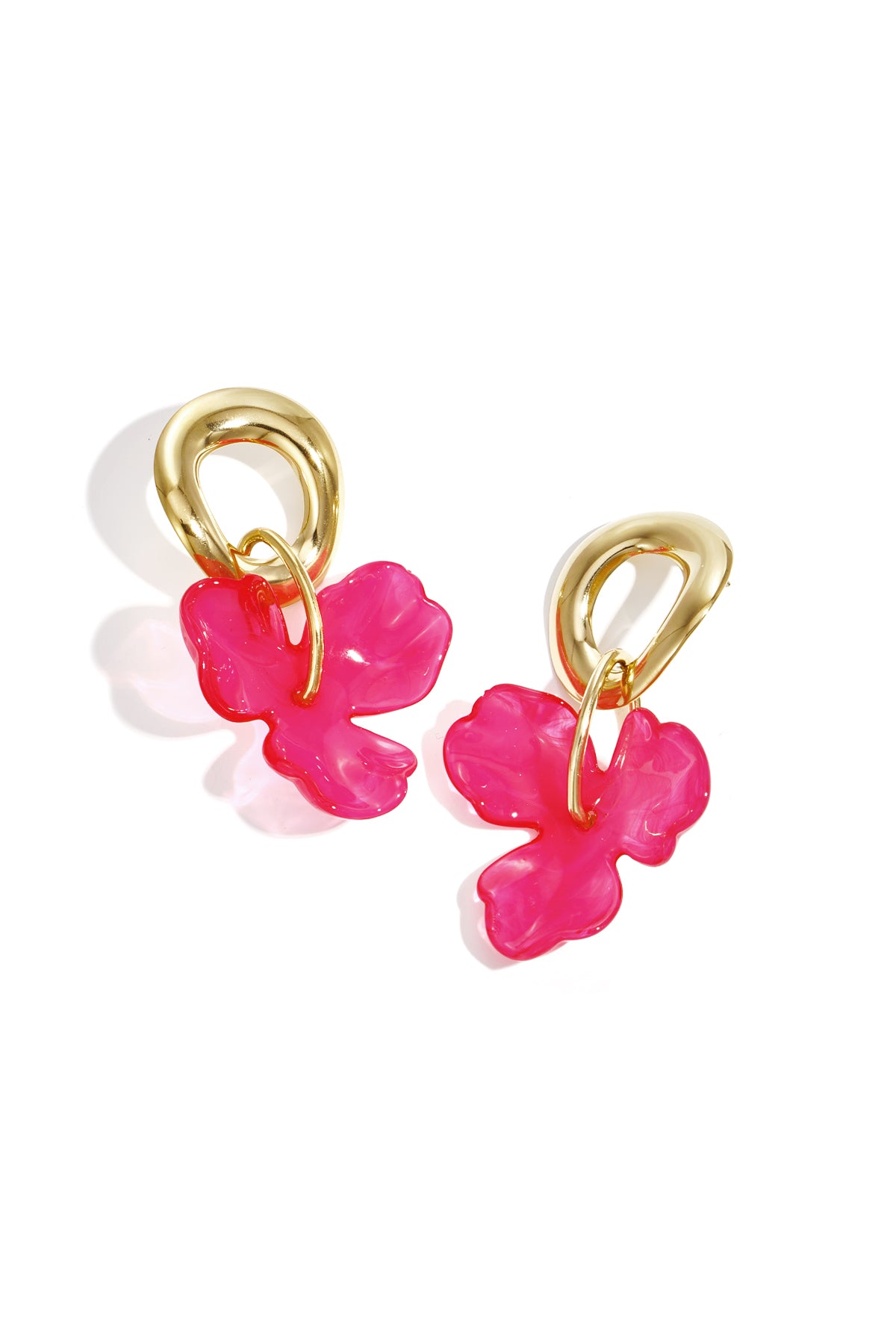 Stainless Steel Drop Earrings Flower Casual Daily Simple Series Women's jewelry